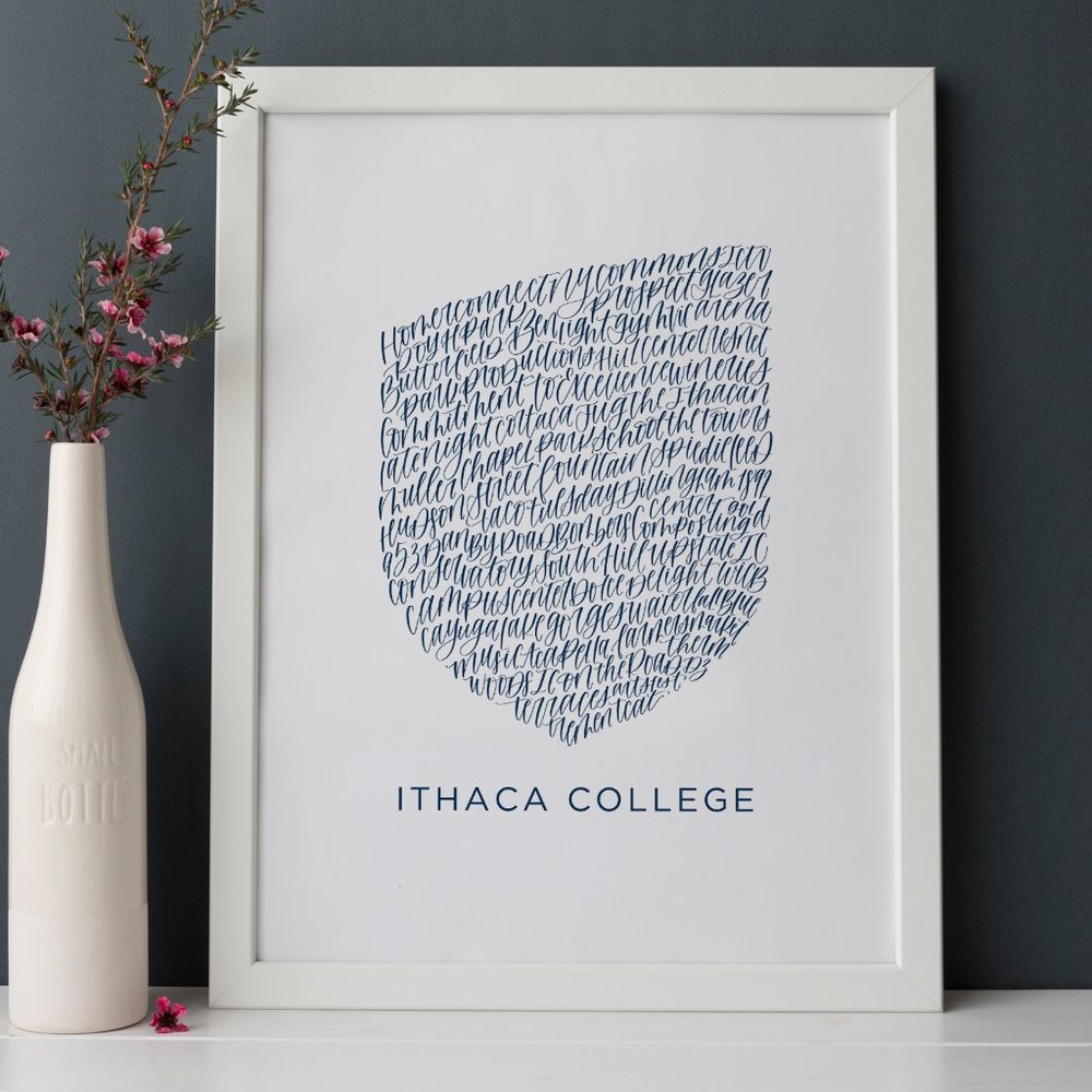 Ithaca College Word Art